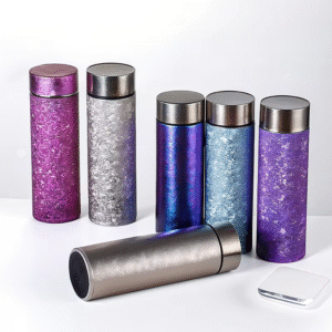 Business Office Titanium Vacuum Insulated Water Bottle Capacity Metal Cup Sports Snowflake for Water Minimum Flask Bottle